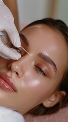 Microblading is a form of permanent makeup that involves using a handheld tool to create hair-like strokes in the skin, which is a great option for those who want to fill in sparse