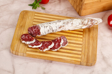 Spanish dry pork sausage Fuet