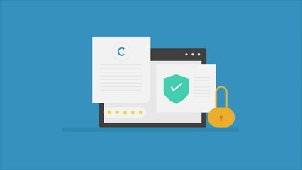 Content copyright protection, Website content protected by digital  copyright act, intellectual property protection, Animation video clip