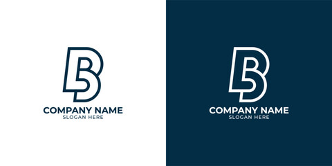 Modern Geometric Premium Logistic letter B Logo