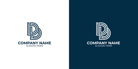 Modern Geometric Premium Logistic letter D Logo