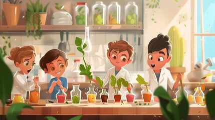 Talented Young Innovators Exploring Science and Crop Growth in a School Laboratory