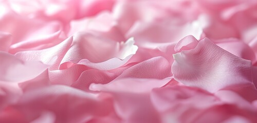 A close-up of a delicate, pastel pink background, the texture mimicking soft rose petals, evoking a sense of romance and gentle beauty. 32k, full ultra hd, high resolution