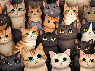 International cat day generative AI.