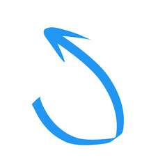 hand drawn color arrow