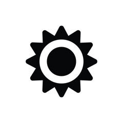 Sun vector icon