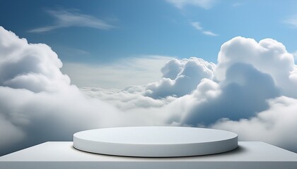 Reaching for the Clouds: Product Mockup with Sky Backdrop