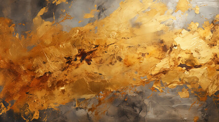 Artistic Gold Color with Marbled Stone Or Rock Wall