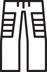 Trousers Line Icon