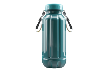 Plastic water bottle isolated on transparent background