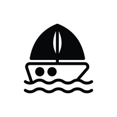 Sailboat vector icon