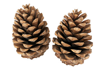 Cones isolated on transparent background