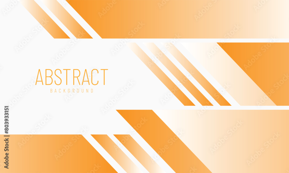 Poster abstract orange white gradient shape background vector illustration.