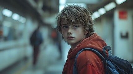 Fototapeta premium The Quiet Desperation of a Troubled Teen