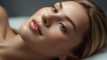 Transformative Beauty: Radiant Woman After Dermatological Treatments