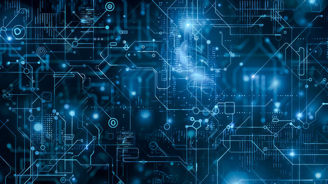 Digital Tech Background.  Generated Image.  A digital rendering of an abstract background for tech, AI, data, audio, graphics and more.