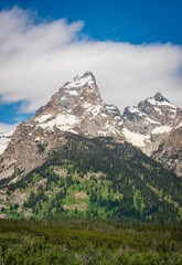 The Teton Range at Grand Teton National Park in Northwestern Wyoming