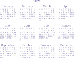 calendar for 2024 png