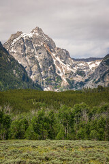 Obraz premium The Teton Range at Grand Teton National Park in Northwestern Wyoming
