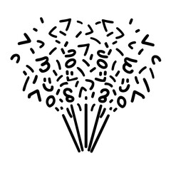 Confetti icon, celebration icon, birthday icon, party icon, anniversary icon, event icon, holiday icon, ceremony icon, festival icon, greeting icon, exploding icon, Christmas icon, festive icon,party,