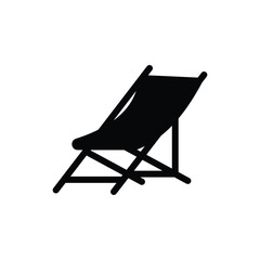 Beach Chair vector icon