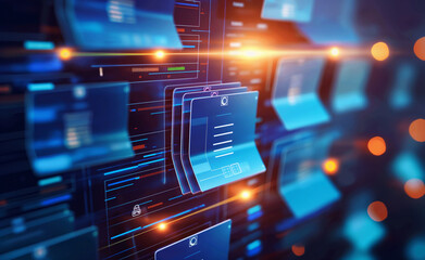 Data Fortress: Supercomputer Server Cabinets in Cyber Security Network