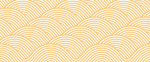 Instant noodle ramen pattern background. Yellow geometric texture of pasta. Food banner: spaghetti, macaroni, vermicelli