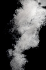 Obraz premium Smoke isolated on black background
