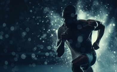Fototapeta premium Slow-Motion Showcase of Athletic Power and Precision