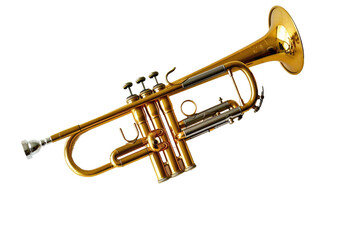 Dynamic C Trumpet on Transparent Background