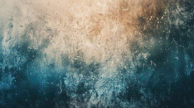 A blurry, grainy, and somewhat dark blue and tan background with a few white specks