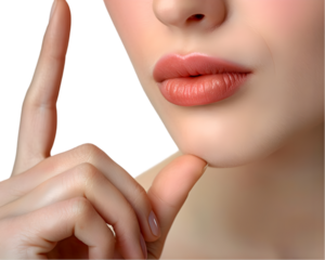 Close up portrait of woman with perfect makeup