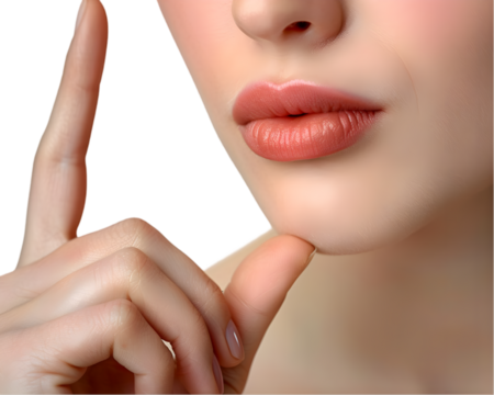 Close up portrait of woman with perfect makeup