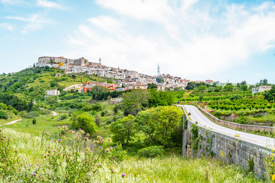 view of Minervino Murge city. Puglia. Italy.