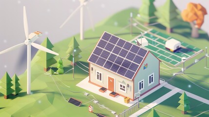 Detailed view of a crowdfunding app for community-supported renewable energy projects, showcasing alternative financing methods. 