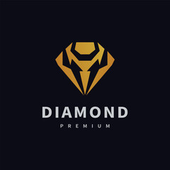 diamond logo design with color looks luxurious for jewelry brands 2