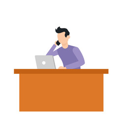 businessman in office