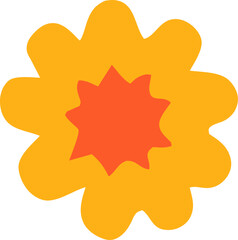 orange star shaped ornament