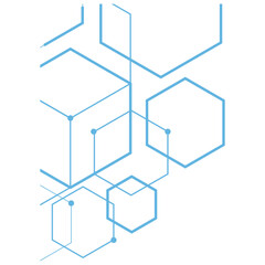 Hexagon Outline Corner