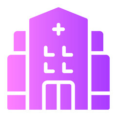 hospital gradient icon