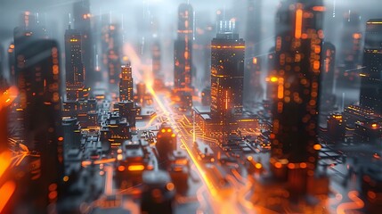 Fototapeta premium Advanced Rendering Software and Meticulous Detail in Urban Art