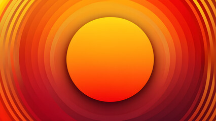 abstract painting geometric circles formation dominating the canvas gradient transition from Colorful image, background.