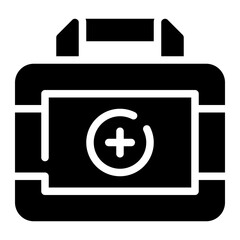 first aid kit glyph icon