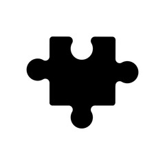 Puzzle icon vector. Conundrum illustration sign. Teaser symbol or logo.