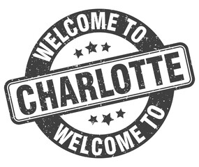 Welcome to Charlotte stamp. Charlotte round sign