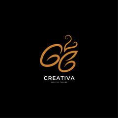 Butterfly Letter GB Logo Template