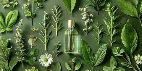 Botanical Product Image. Fresh, Natural, Eco-product Shot.