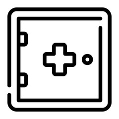 Obraz premium Medicine Chest line icon