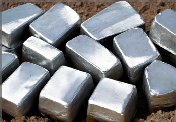 Lithium bars, ingots