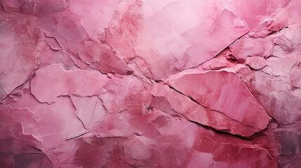 Fototapeta premium Painted Elegant Pink Colors With Marbled Stone or Rock Wall Texture Background